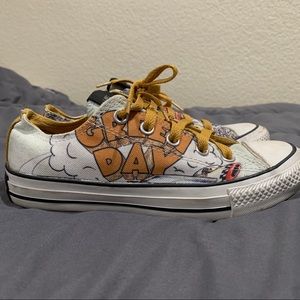 Green Day Dookie Converse (LIGHTLY WORN)